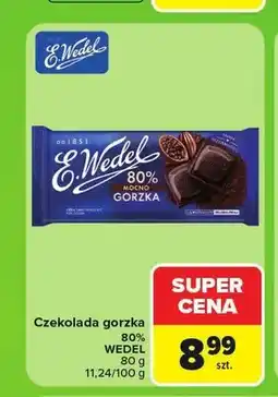 Carrefour Czekolada gorzka E.Wedel 80% oferta
