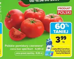 Carrefour Pomidory czerwone polskie oferta