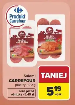 Carrefour Salami wyborowe Carrefour Classic oferta