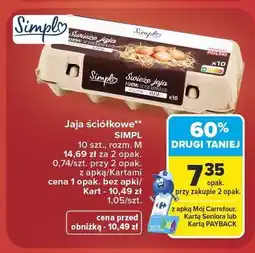 Carrefour Jaja ściółkowe klasa M Simpl oferta
