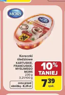 Carrefour Koreczki śledziowe Kartuskie Mors oferta