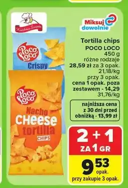 Carrefour Tortilla chips Poco Loco Crispy oferta