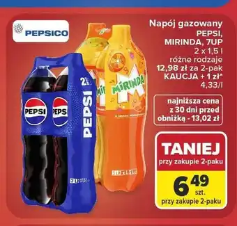 Carrefour Napój gazowany Pepsi 2-pak oferta