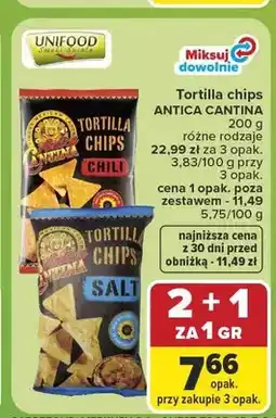 Carrefour Tortilla chips Chili Antica Cantina oferta