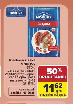 Carrefour Kiełbasa śląska Morliny oferta