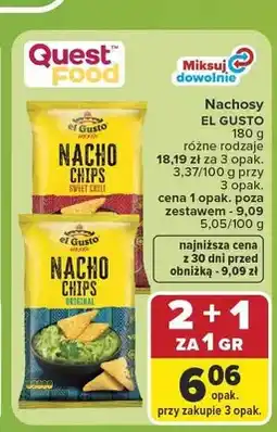 Carrefour Nachosy Sweet Chili El Gusto oferta