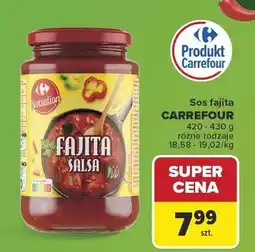 Carrefour Sos fajita Sensation oferta