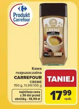 Carrefour Kawa rozpuszczalna Carrefour Classic Crema oferta