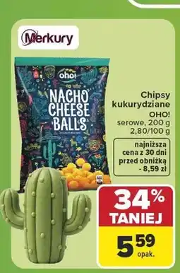 Carrefour Chipsy kukurydziane serowe Oho! oferta