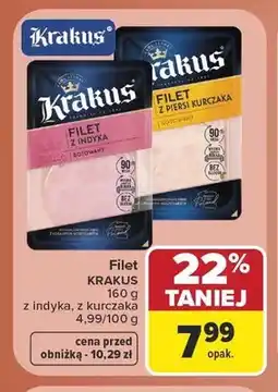 Carrefour Filet z indyka Krakus oferta