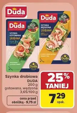 Carrefour Szynka drobiowa gotowana Duda oferta