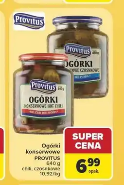 Carrefour Ogórki konserwowe Provitus chili oferta