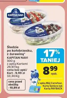 Carrefour Śledzie po kołobrzesku Kapitan Navi oferta