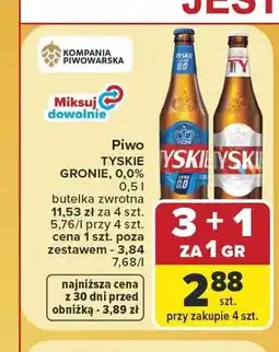 Carrefour Piwo Tyskie Gronie oferta