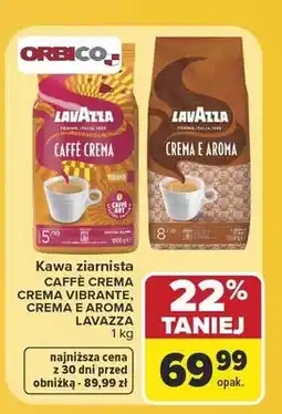 Carrefour Kawa ziarnista Lavazza Caffè Crema Vibrante oferta