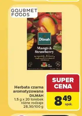 Carrefour Herbata czarna aromatyzowana Dilmah Mango & Strawberry oferta
