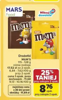 Carrefour Drażetki M&M's Peanut oferta