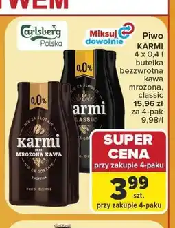 Carrefour Piwo bezalkoholowe Karmi Classic 4-pak oferta