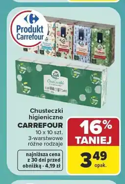 Carrefour Chusteczki higieniczne Carrefour 10-pak oferta