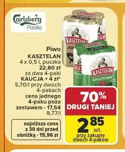 Carrefour Piwo Kasztelan Jasne Pełne oferta