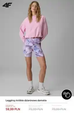 4F Legginsy krótkie dzianinowe damskie 4F oferta