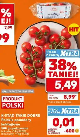 Kaufland K-Stąd takie Dobre Polskie pomidory koktajlowe oferta
