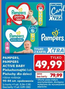Kaufland PAMPERS, PAMPERS ACTIVE BABY Pieluchomajtki lub Pieluchy dla dzieci oferta