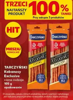 Kaufland Tarczyński Kabanosy Exclusive różne rodzaje oferta