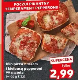 Kaufland Minipizza z serem i kiełbasą pepperoni oferta