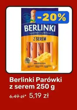 Biedronka Berlinki Parówki z serem 250 g oferta