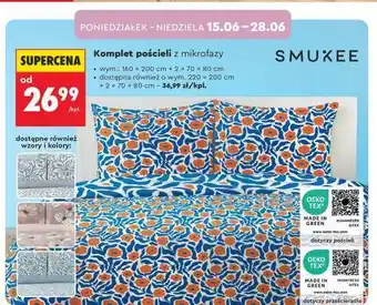 Biedronka Komplet pościeli z mikrofazy oferta