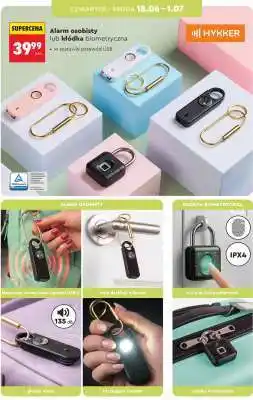 Biedronka Alarm osobisty lub kłódka biometryczna oferta