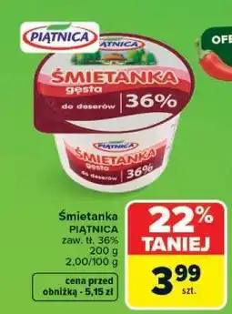 Carrefour Śmietanka oferta