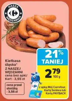 Carrefour Kiełbasa śląska oferta