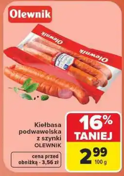 Carrefour Kiełbasa podwawelska z szynki oferta