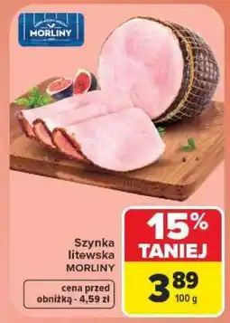 Carrefour Szynka litewska oferta