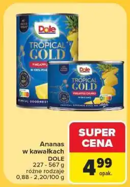 Carrefour Ananas w kawałkach oferta