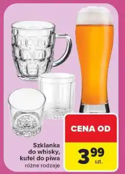 Carrefour Szklanka do whisky, kufel do piwa oferta