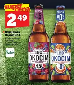 Topaz Napój piwny Okocim Malina z borówką amerykańską oferta