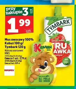 Topaz Mus owocowy 100% Kubuś oferta