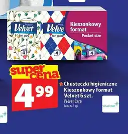 Topaz Chusteczki higieniczne Kieszonkowy format Velvet oferta