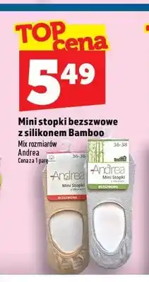 Topaz Mini stopki bezszwowe z silikonem Bamboo Andrea oferta