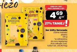 Netto Ser żółty Serenada Królewski szwajcar plastry oferta