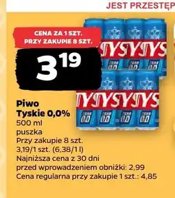 Netto Piwo bezalkoholowe Tyskie 0,0% oferta
