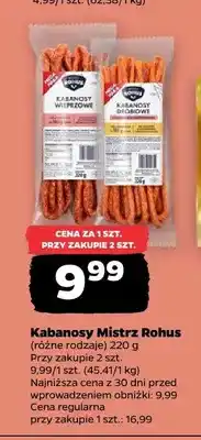Netto Kabanosy drobiowe Mistrz Rohus oferta