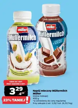 Netto Napój mleczny Müller Müllermilch o smaku pistacjowo-kokosowym oferta