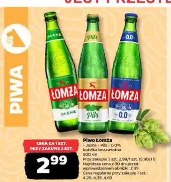 Netto Piwo Łomża Jasne oferta