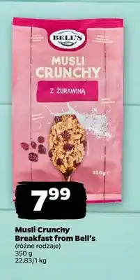 Netto Musli Crunchy z żurawiną Breakfast from Bell's oferta