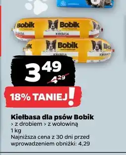Netto Kiełbasa dla psów Bobik z drobiem oferta