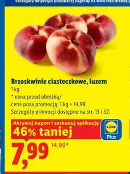 Lidl Brzoskwinie ciasteczkowe luzem oferta